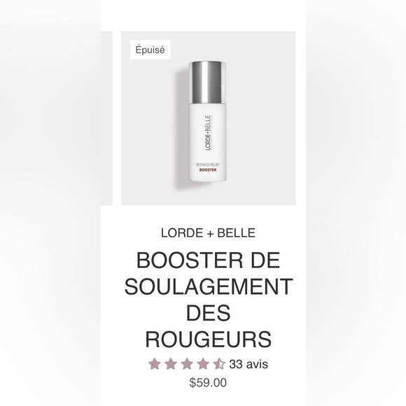 Lorde+Belle Other - Lorde + Belle Redness Relief Booster retails $59